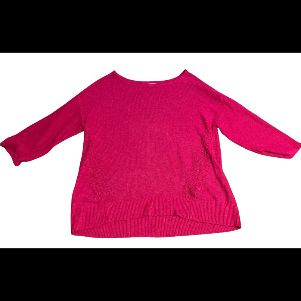 Anthropologie Size S Mayfield Knit LinenSweater Top